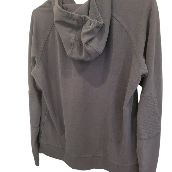 Womans Columbia Grey Quilted Pullover Hoodie Sz 14 - Picture 6 of 8